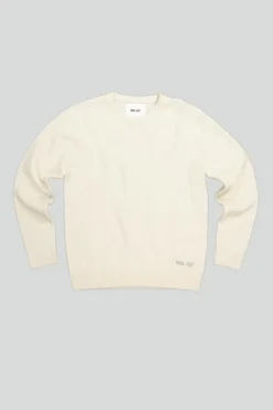 NN07 Wollen Crewneck Pullover Wolwit Nigel 6585 Off-white Outlet