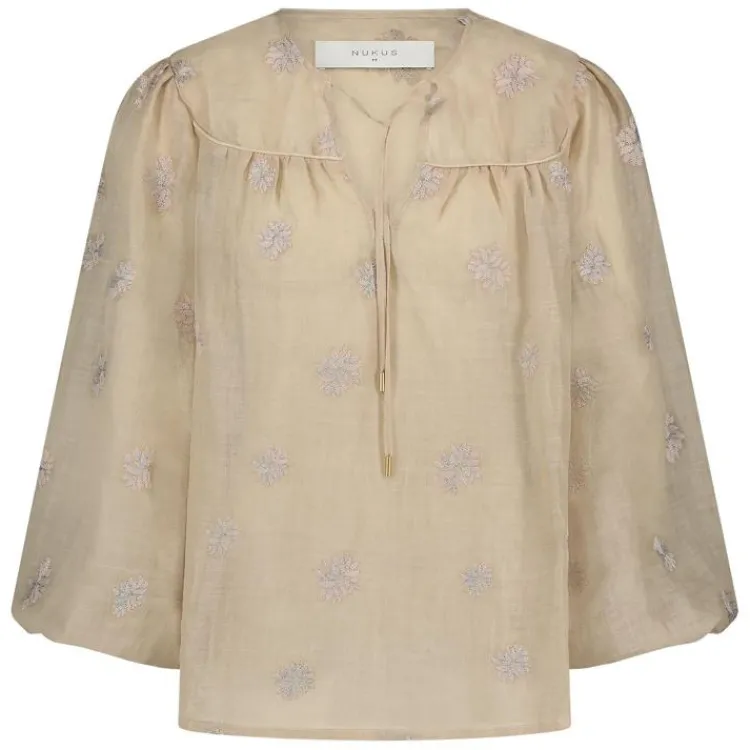 NUKUS Blouse NKS02036 Zand
