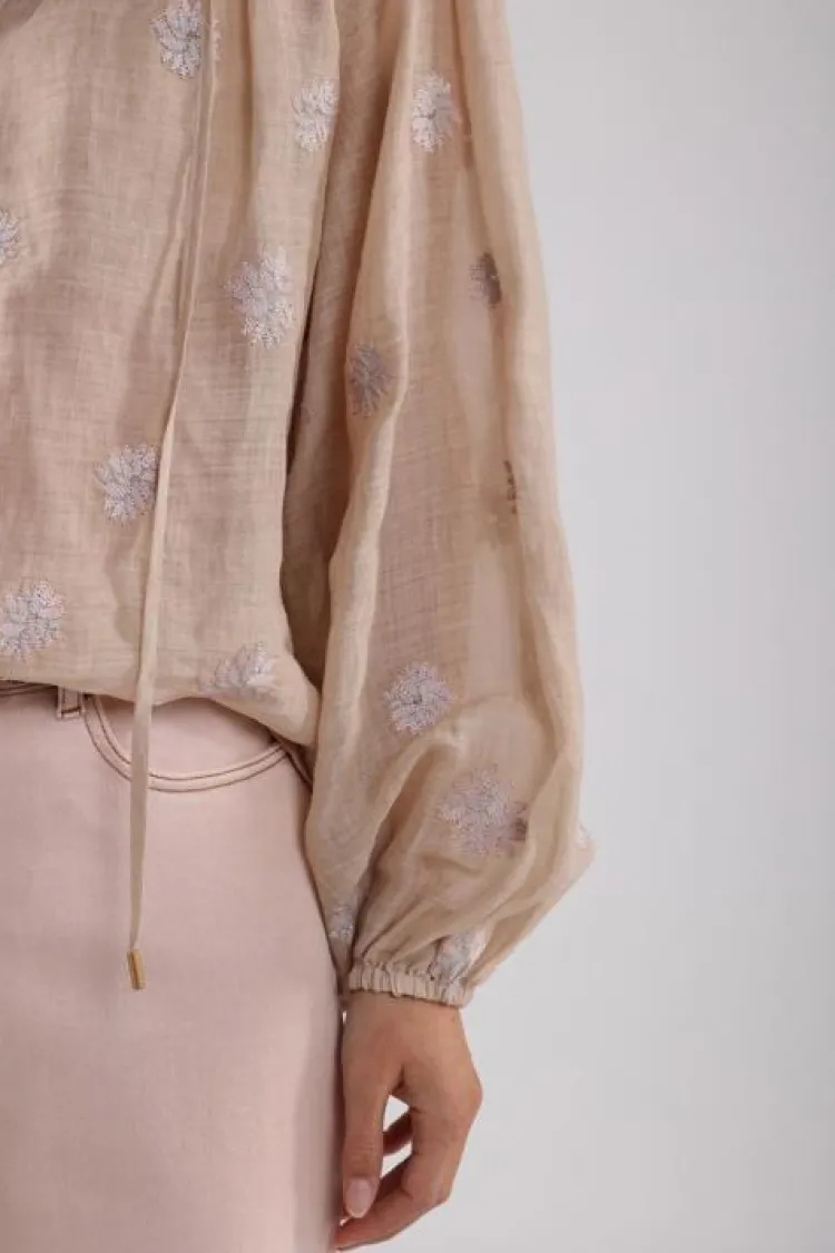 NUKUS Blouse NKS02036 Zand