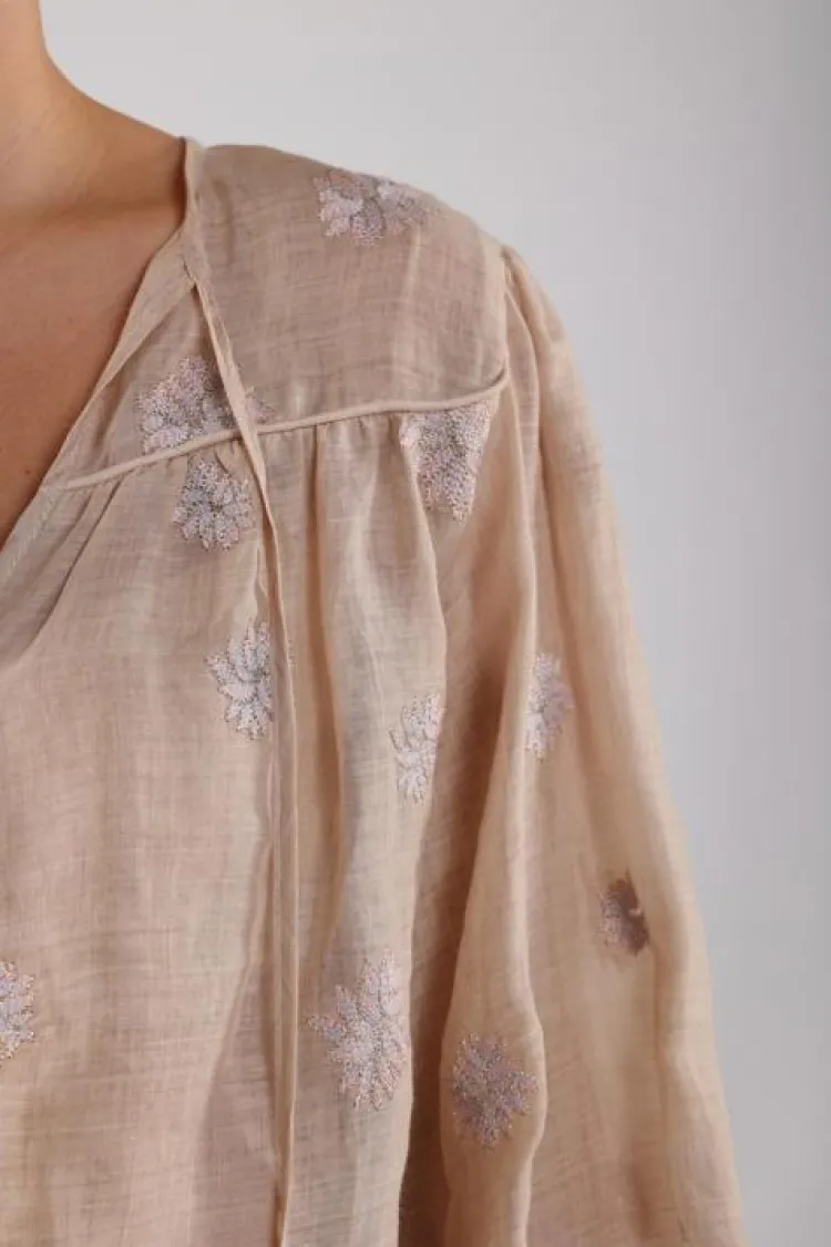 NUKUS Blouse NKS02036 Zand