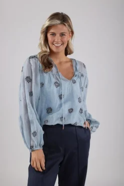 NUKUS Blouse NKS02036 Blauw Online