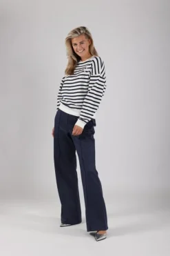 NUKUS Broek NKS09008 Blauw Outlet
