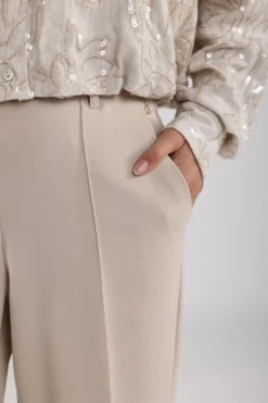 NUKUS Broek NKS09033 Zand Discount