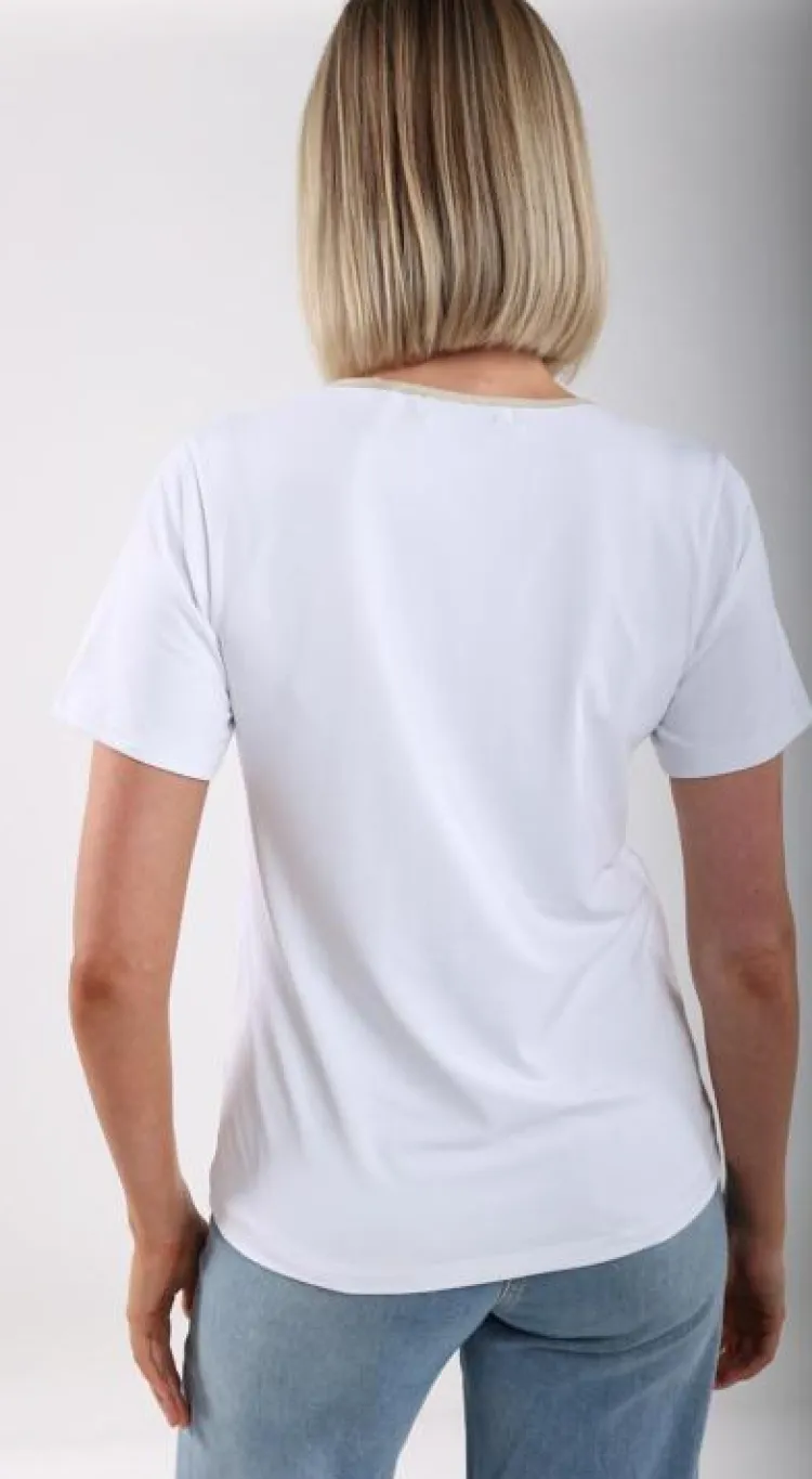 NUKUS Top NKS01089 Wit Outlet