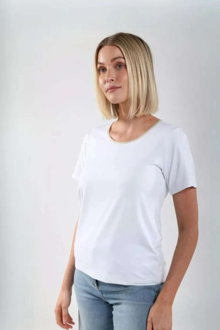 NUKUS Top NKS01089 Wit Outlet