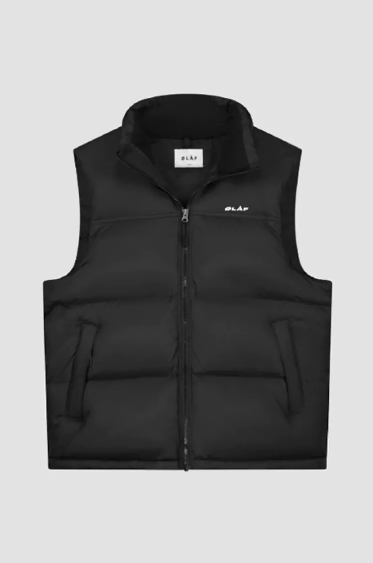 Olaf Puffer Bodywarmer Zwart M120603 Sale