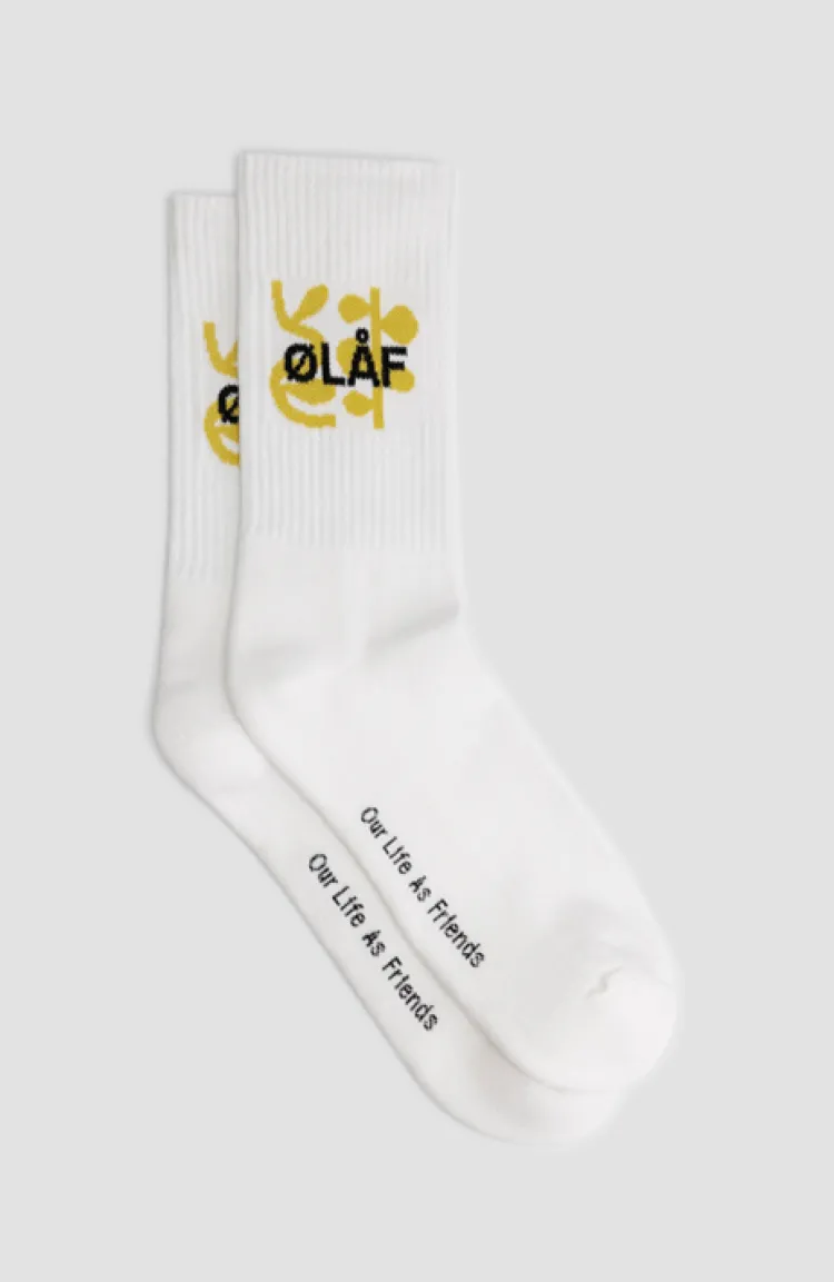 Olaf Vine Sokken Wit A140838 Best