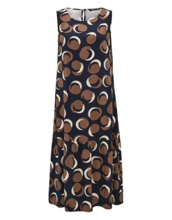 OPUS Jurk Wicy city Blauw Best