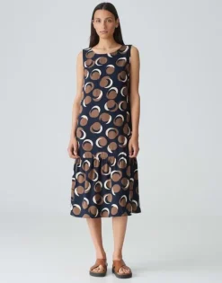 OPUS Jurk Wicy city Blauw Best