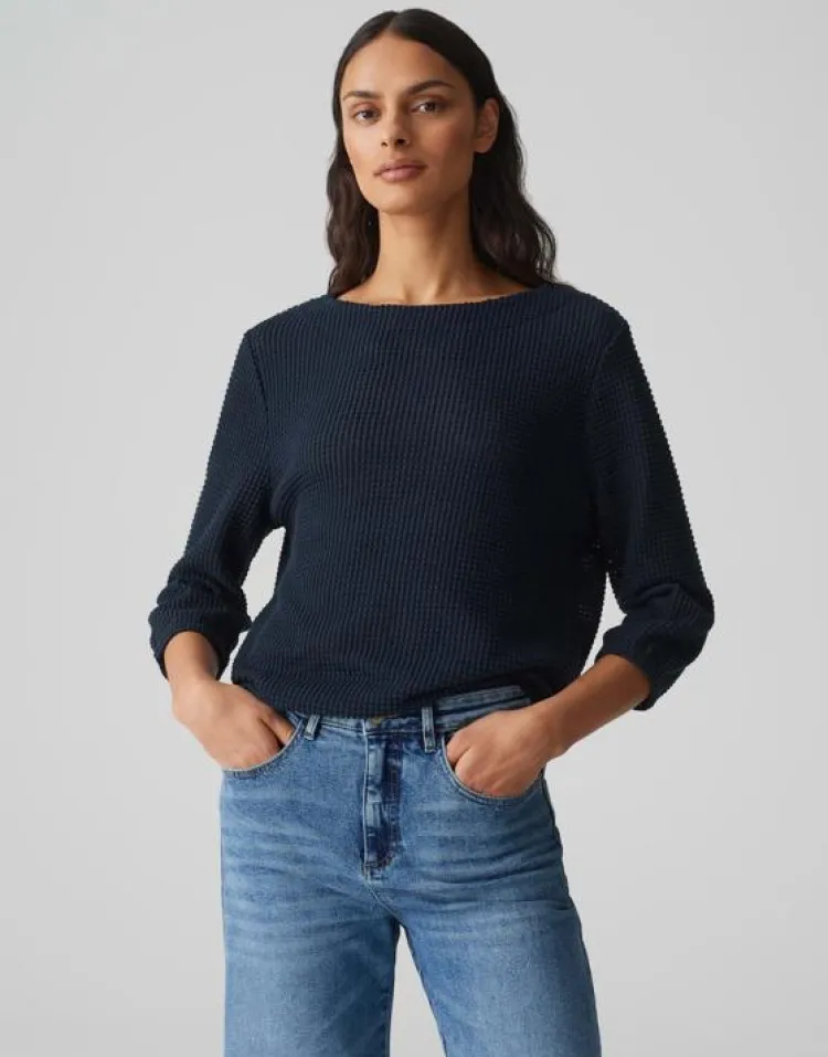 OPUS Sweater Gofona Blauw Online