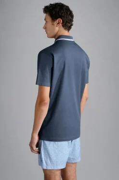 Paul And Shark Paul & Shark Knitted Piqué Polo Navy 24411262 Sale
