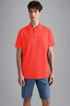 Paul And Shark Paul & Shark Knitted Piqué Polo Rood 24411229 Online