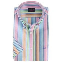 Paul And Shark Paul & Shark Overhemd 22413233 Roze Dessin