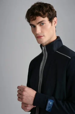 Paul And Shark Paul & Shark Pima Cotton Vest Blauw 24411718 Sale