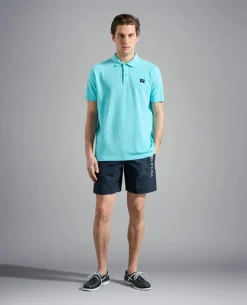 Paul And Shark Paul & Shark Polo K/M 23411274 Aqua Discount