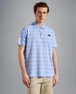 Paul And Shark Paul & Shark Polo K/M Blauw Dessin 23411280 Hot