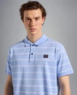 Paul And Shark Paul & Shark Polo K/M Blauw Dessin 23411280 Hot