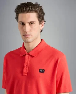 Paul And Shark Paul & Shark Polo K/M 23411274 Rood Sale