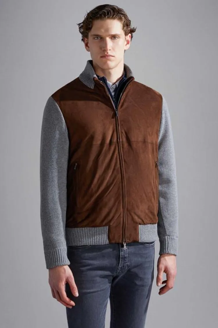 Paul And Shark Paul & Shark Suede Vest Grijs 14311244