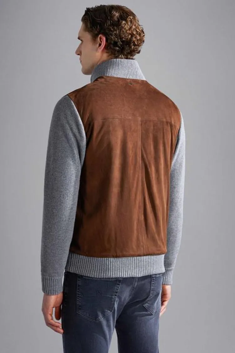 Paul And Shark Paul & Shark Suede Vest Grijs 14311244