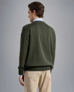 Paul And Shark Paul & Shark Trui V-Neck C0P1027 Groen Outlet