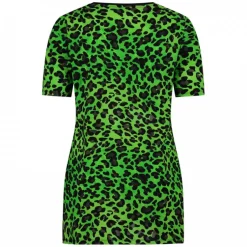 Plus Basics Plus Basic T-shirt Lime Leopard 18 211 042 Clearance