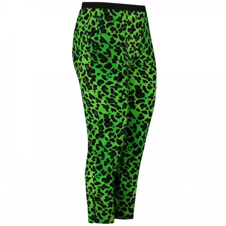 Plus Basics Pantalon Leopard Lime 18 201 063 New