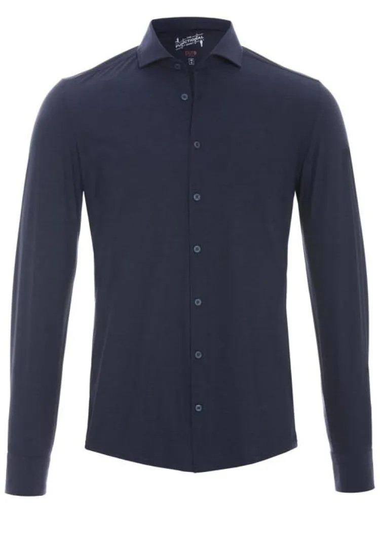 Pure Overhemd 3386-21150 Blauw Online