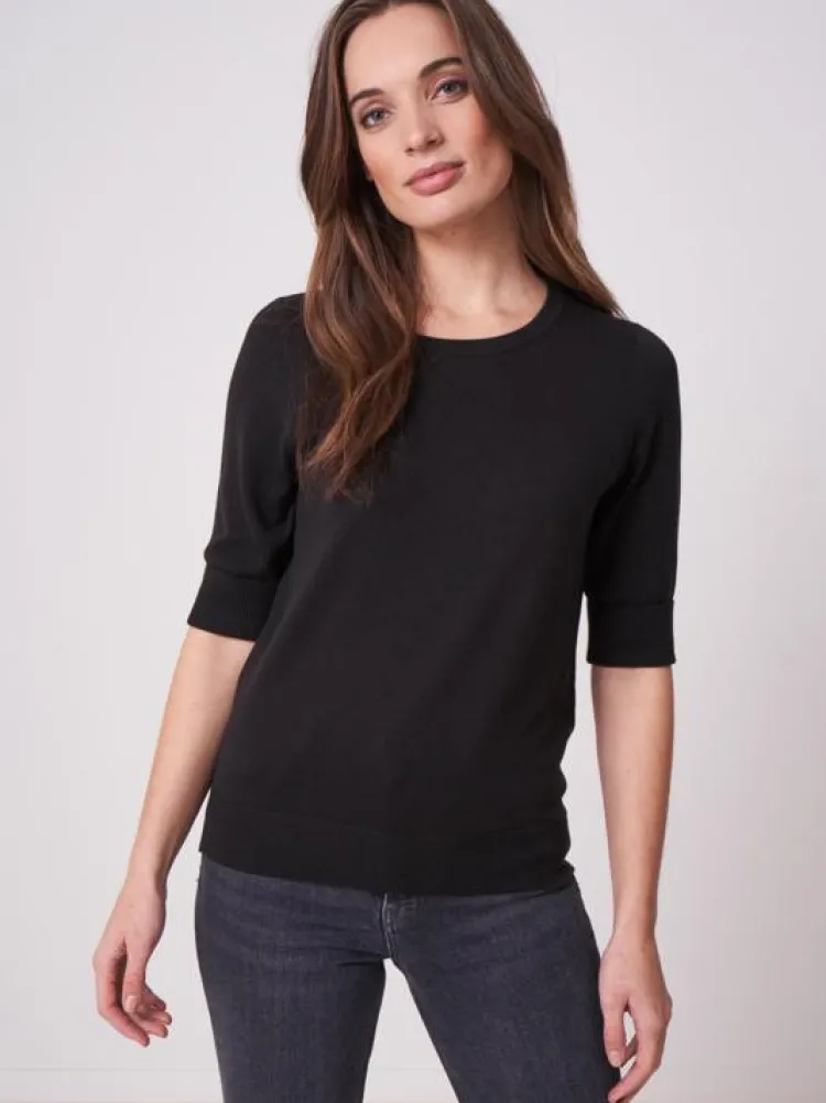 Repeat Trui 400604 Zwart Hot