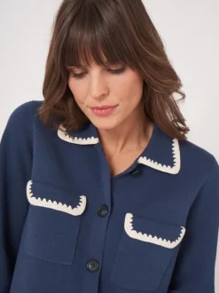 Repeat Vest 401045 Blauw New