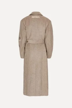 Rotate Lange Coat Beige 1131552457 Hot