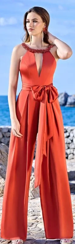Sonia Pena Jumpsuit Koraal Hot