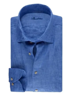 Stenströms linnen overhemd 7747217970 Donkerblauw