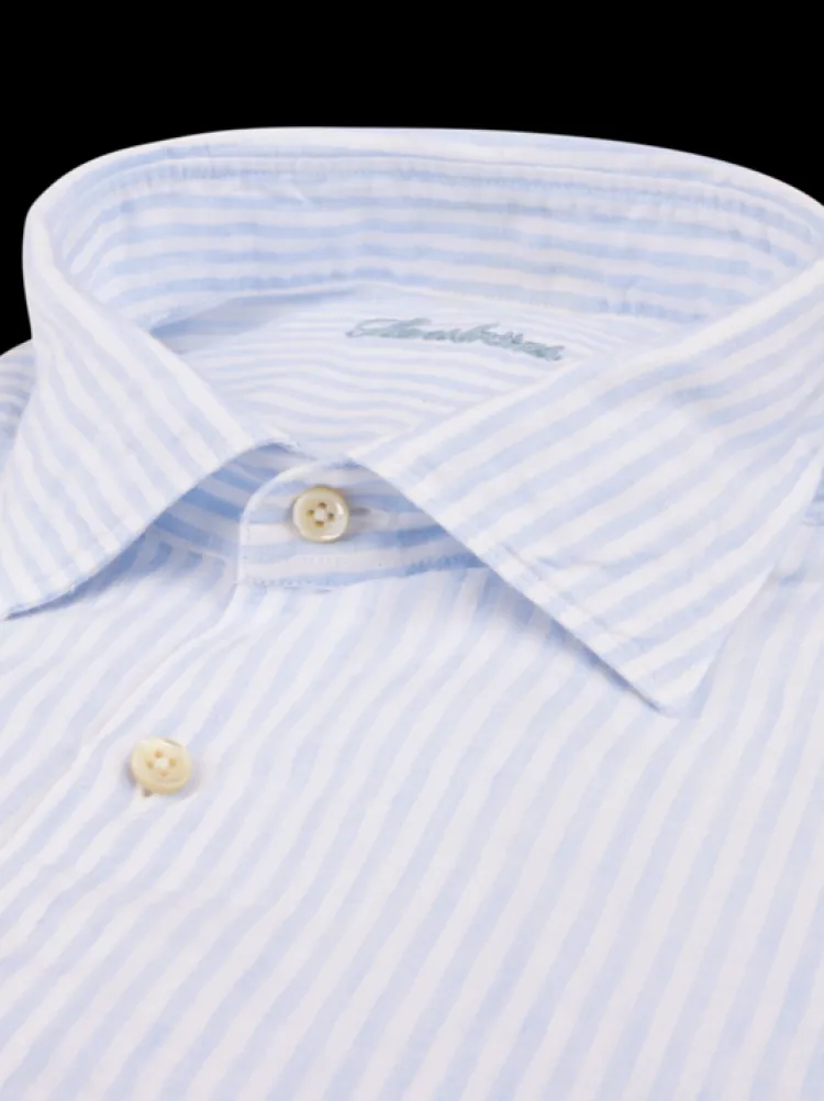 Stenströms Linnen Overhemd 7747218787 Blauw Hot
