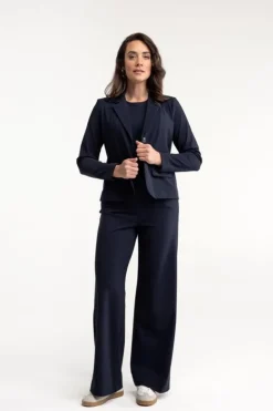 Studio Anneloes Bright bonded blazer Blauw