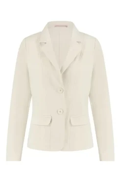 Studio Anneloes Bright bonded blazer Wit Best