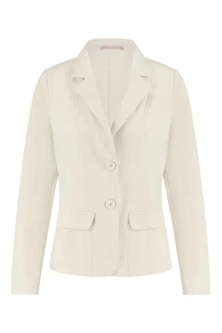 Studio Anneloes Bright bonded blazer Wit Best