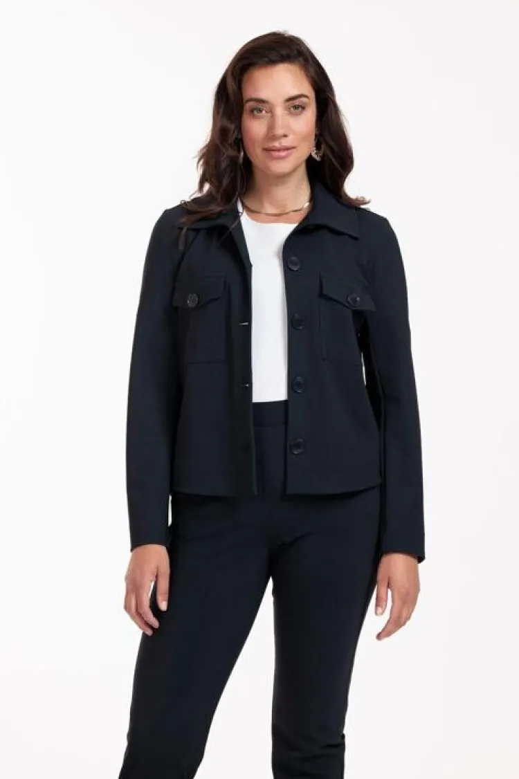 Studio Anneloes Claire bonded jacket Blauw Sale