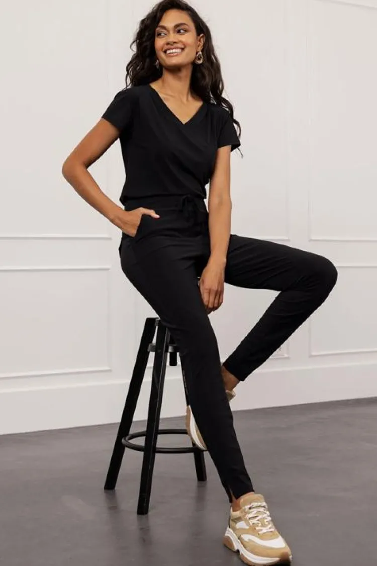 Studio Anneloes Downstairs bonded trousers Zwart Online