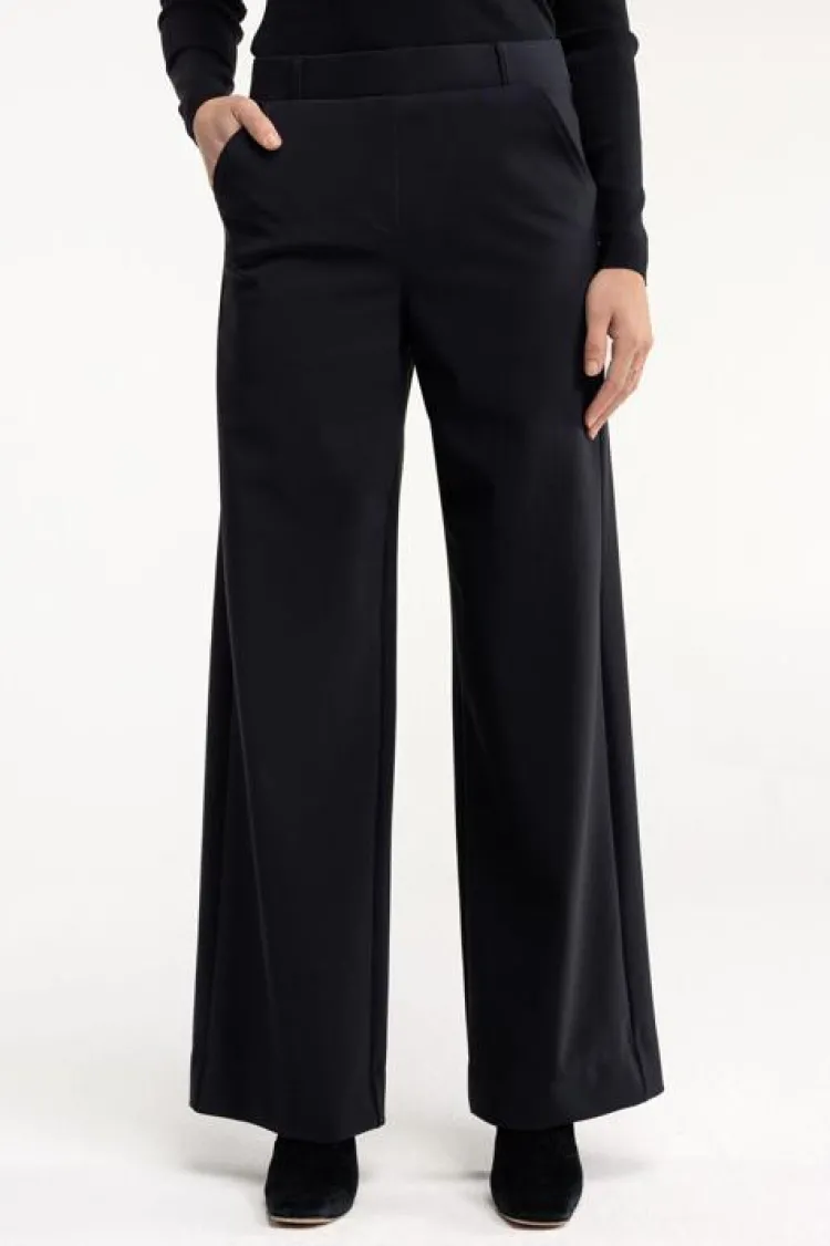 Studio Anneloes Lexie bonded trousers Zwart