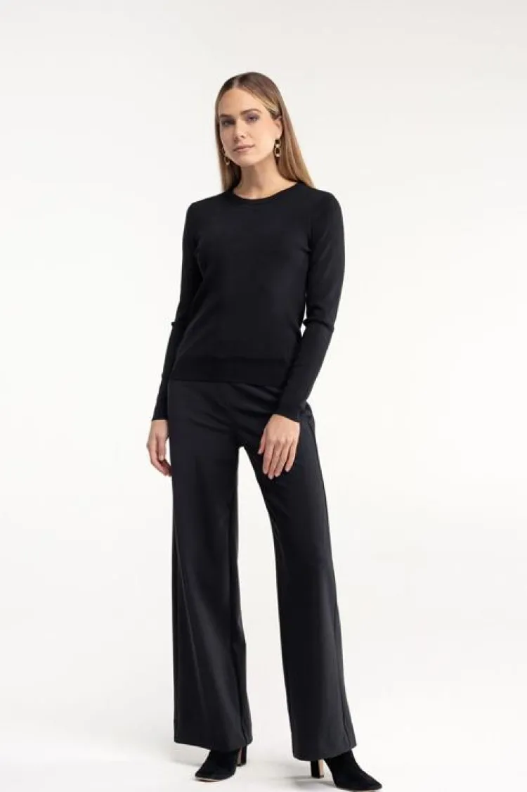 Studio Anneloes Lexie bonded trousers Zwart