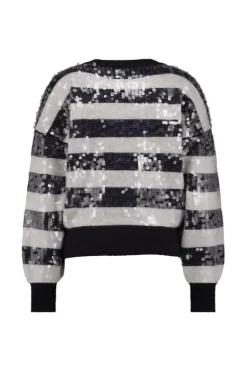 Studio Anneloes Lilly sequins pullover Blauw Hot