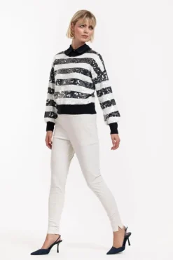 Studio Anneloes Lilly sequins pullover Blauw Hot