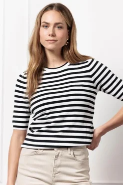 Studio Anneloes Luna stripe ssl pullover Wit Hot