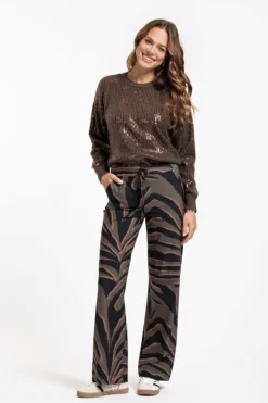 Studio Anneloes Shelby sequins pullover Groen Online