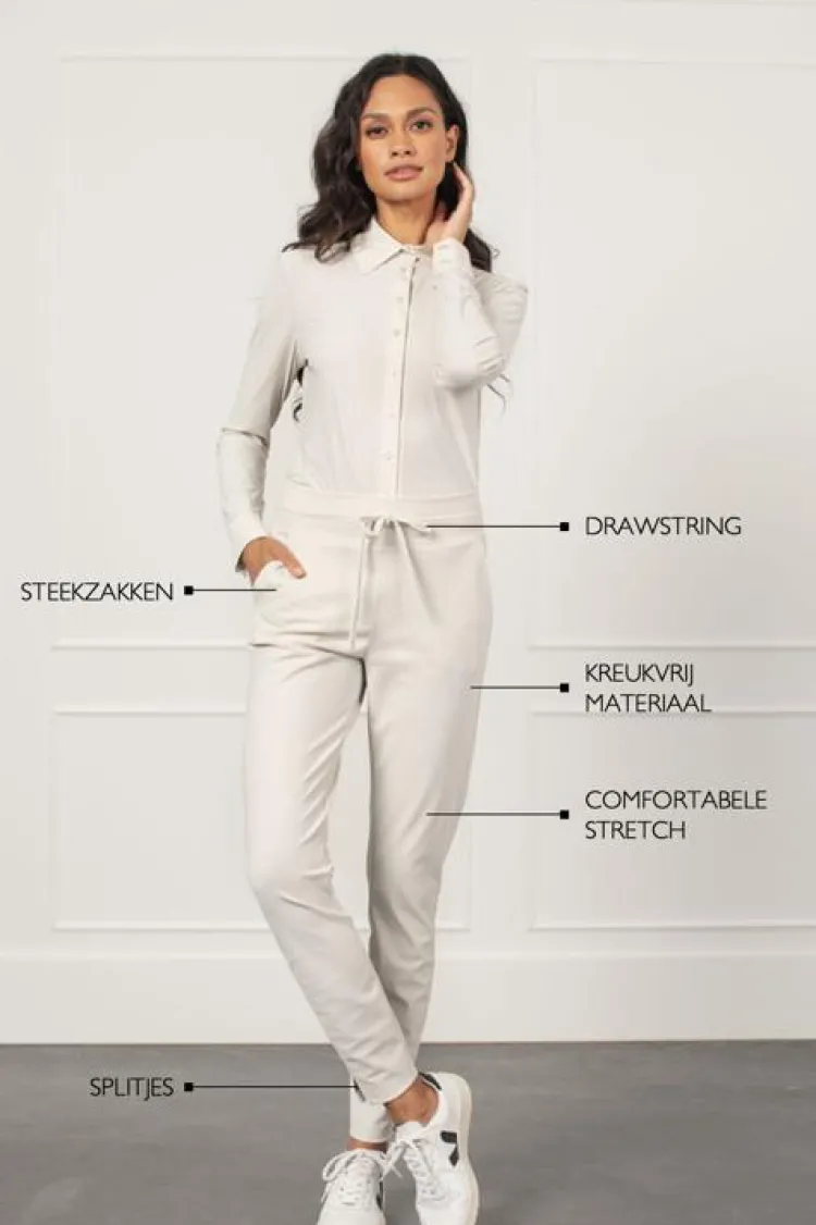 Studio Anneloes Stairdown trousers Wit