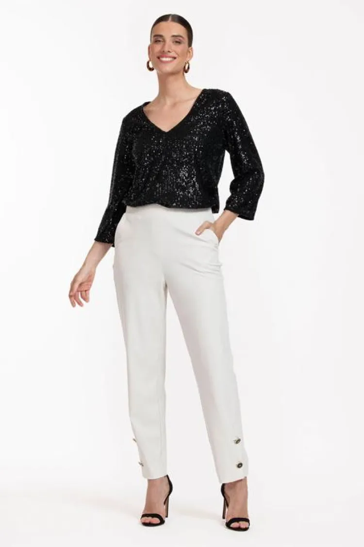 Studio Anneloes Victoria sequins top Zwart Best
