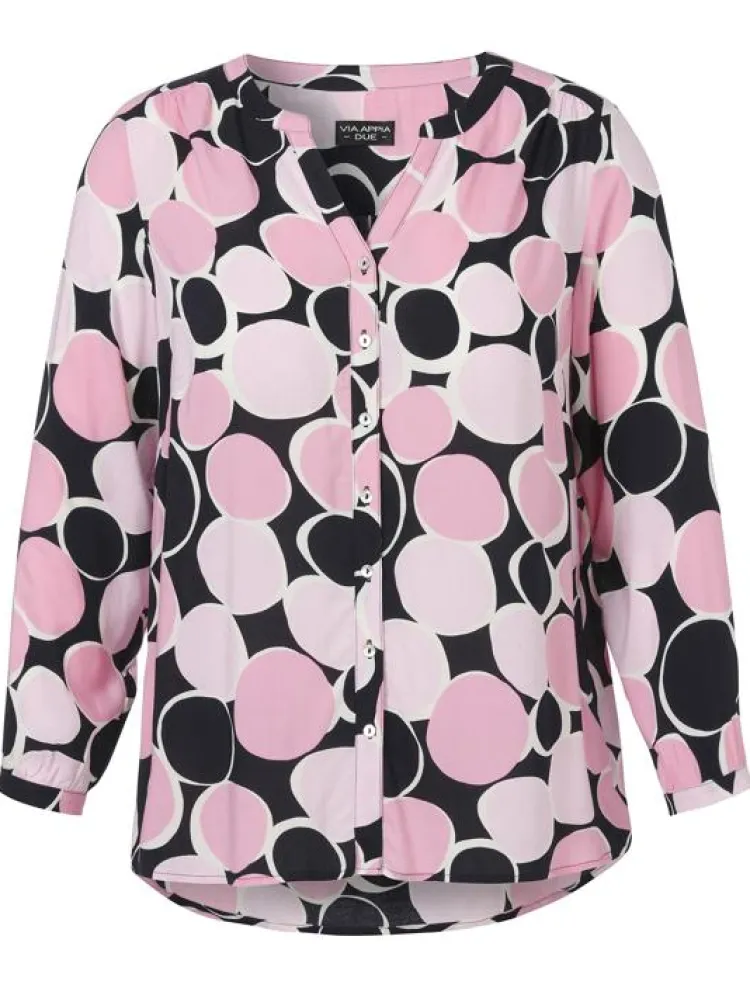 Via Appia DUE Blouse 2521970 Multicolor New