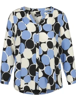 Via Appia DUE Blouse 2521970 Zwart Discount