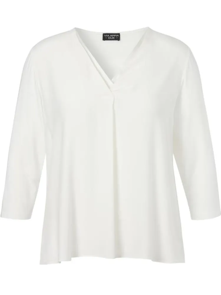Via Appia DUE Blouse 2424730 Wit Outlet